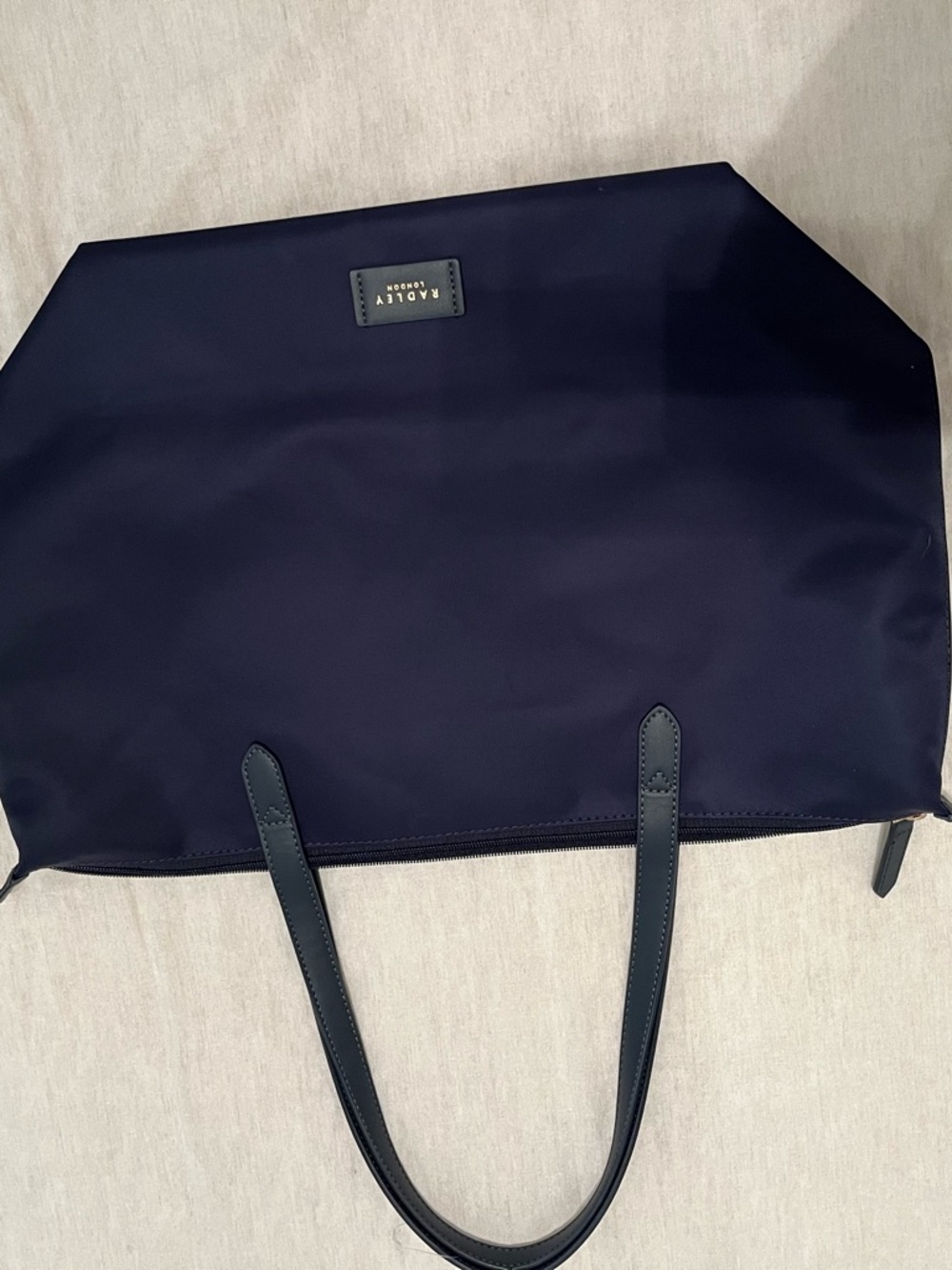 RADLEY LONDON Navy Tote with Leather Handles (new)